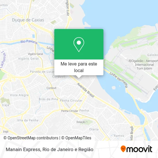 Manain Express mapa