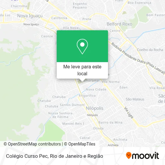 Colégio Curso Pec mapa