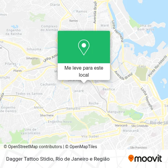 Dagger Tattoo Stidio mapa