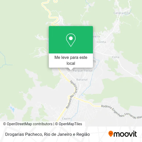 Drogarias Pacheco mapa