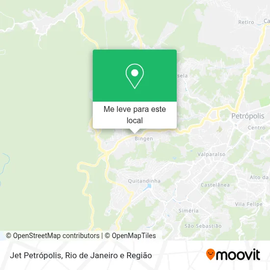 Jet Petrópolis mapa