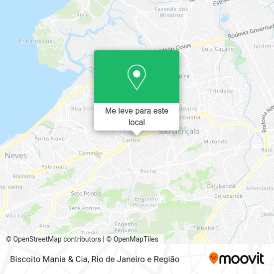 Biscoito Mania & Cia mapa