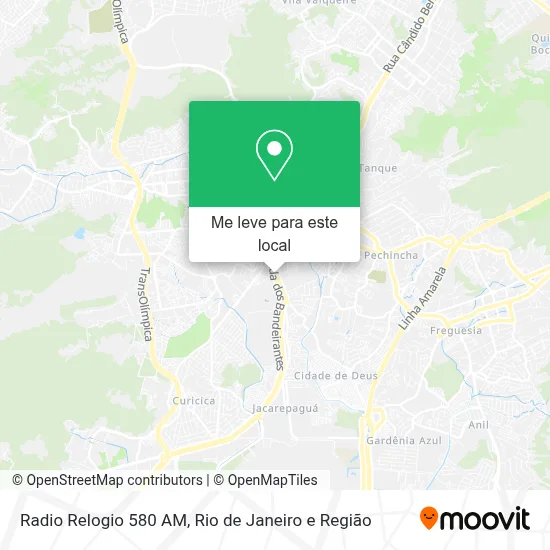 Radio Relogio 580 AM mapa