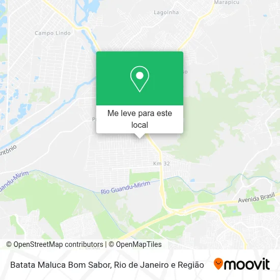 Batata Maluca Bom Sabor mapa