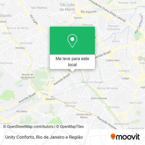 Unity Conforto mapa