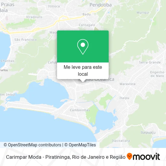 Carimpar Moda - Piratininga mapa