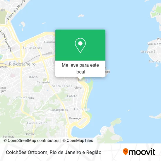 Colchões Ortobom mapa