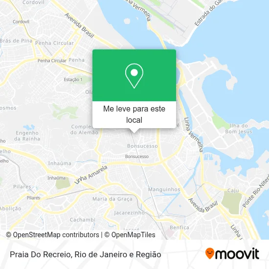 Praia Do Recreio mapa