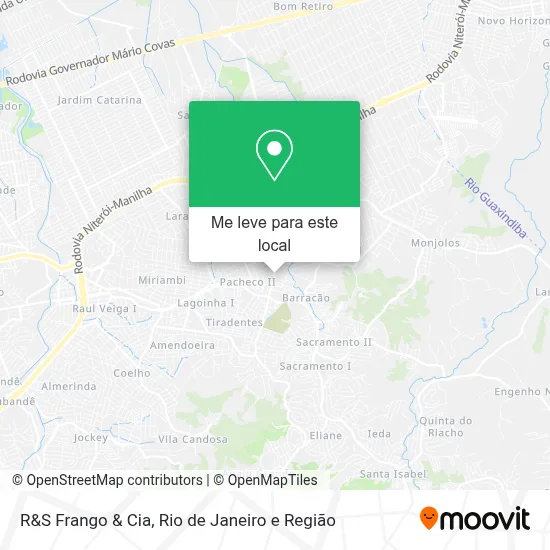 R&S Frango & Cia mapa