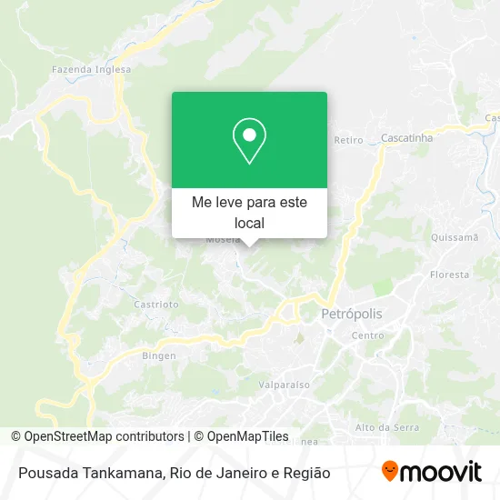 Pousada Tankamana mapa