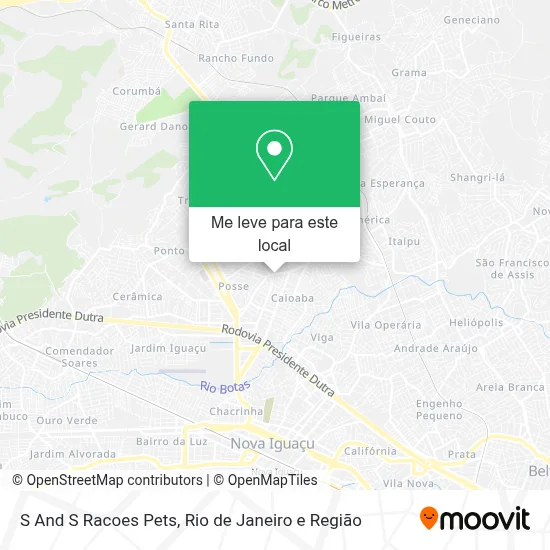 S And S Racoes Pets mapa
