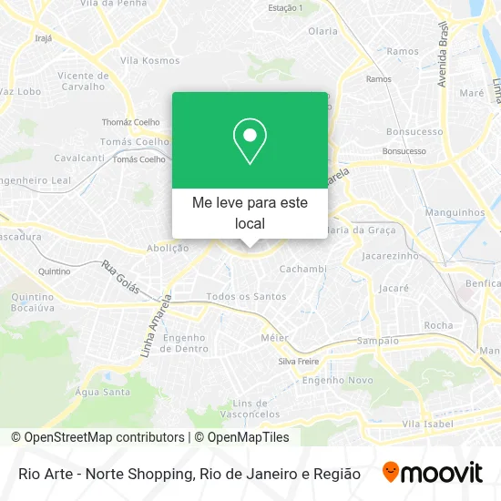Rio Arte - Norte Shopping mapa