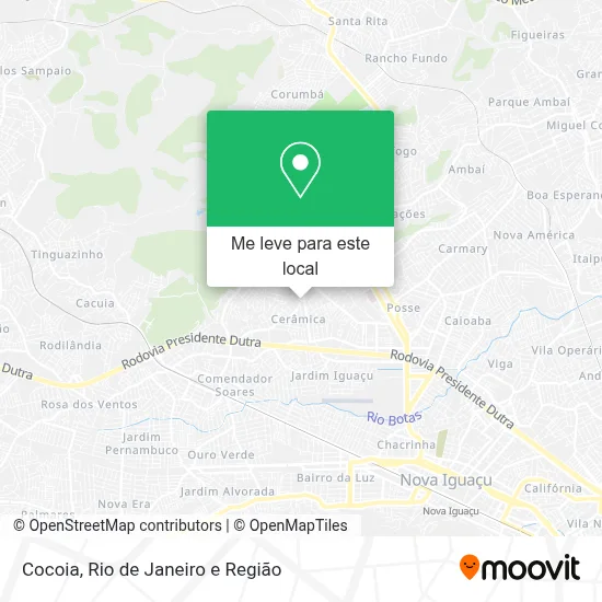 Cocoia mapa