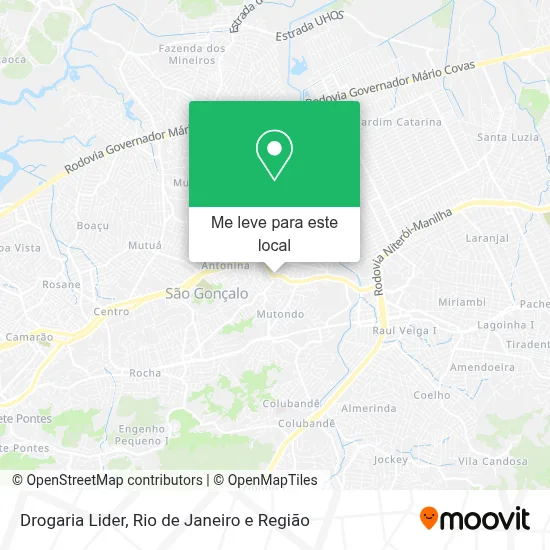 Drogaria Lider mapa