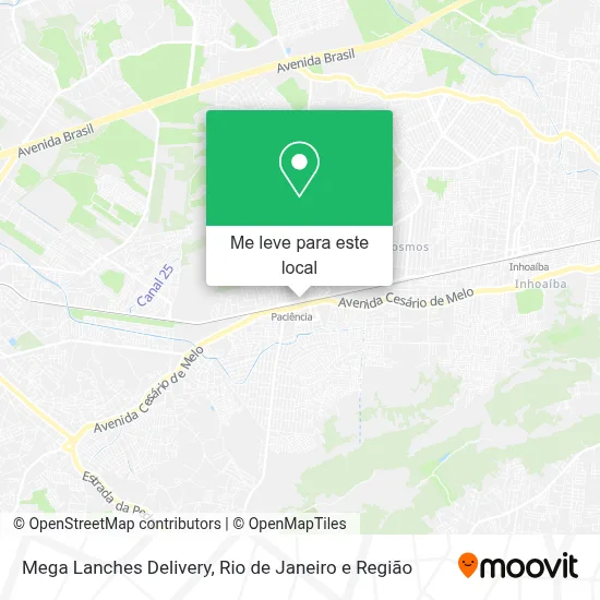 Mega Lanches Delivery mapa