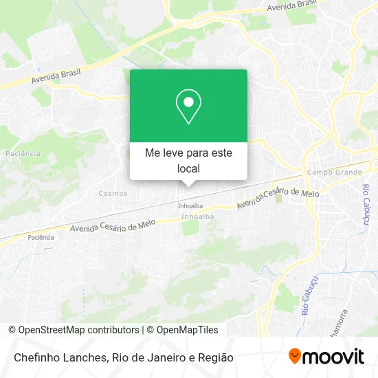 Chefinho Lanches mapa