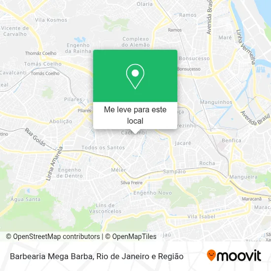 Barbearia Mega Barba mapa