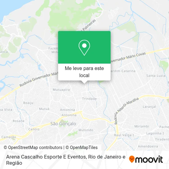 Arena Cascalho Esporte E Eventos mapa