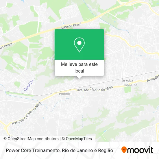 Power Core Treinamento mapa