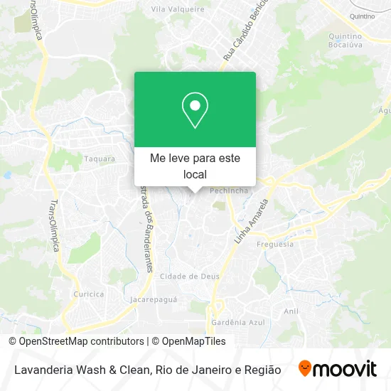 Lavanderia Wash & Clean mapa