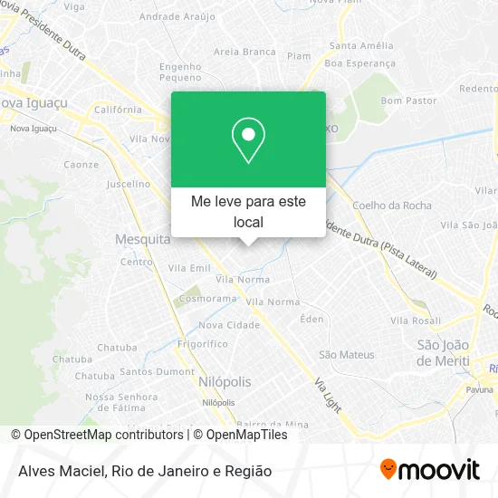 Alves Maciel mapa