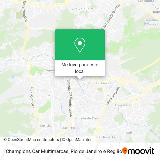 Champions Car Multimarcas mapa