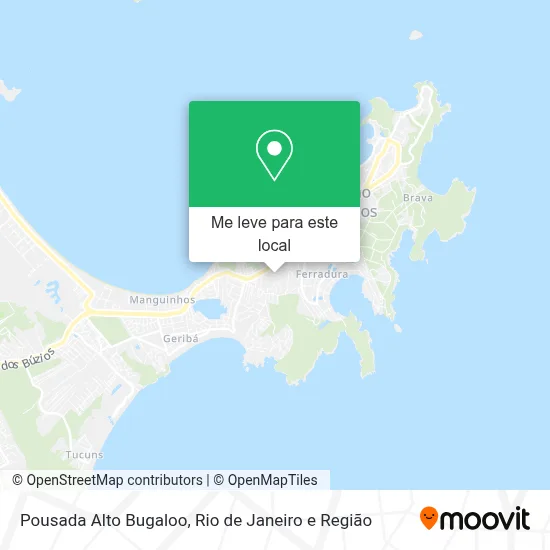 Pousada Alto Bugaloo mapa