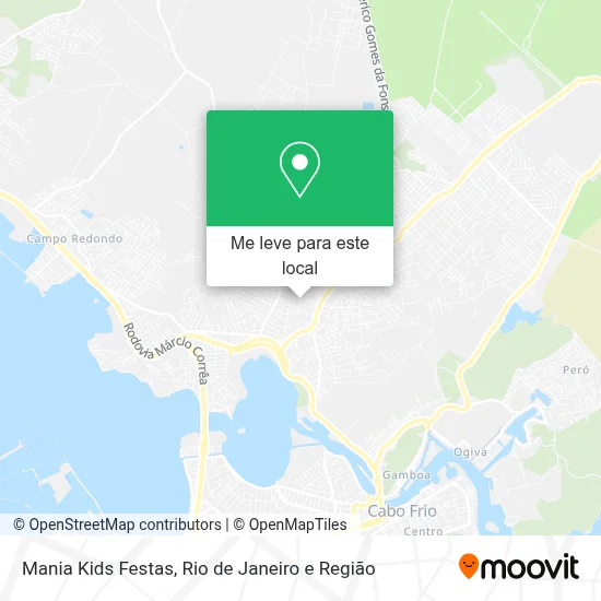 Mania Kids Festas mapa