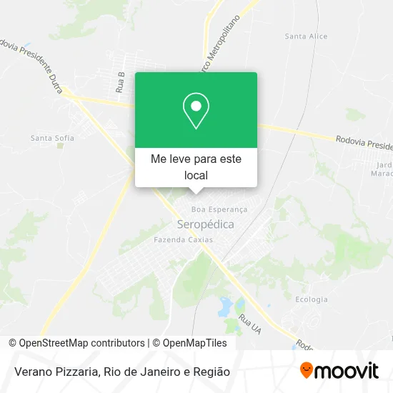Verano Pizzaria mapa