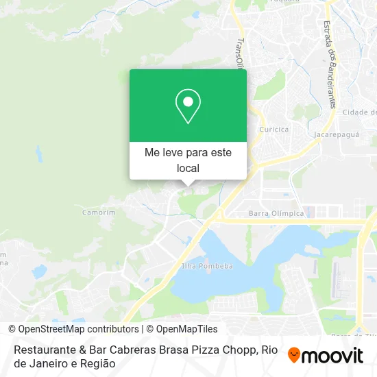 Restaurante & Bar Cabreras Brasa Pizza Chopp mapa