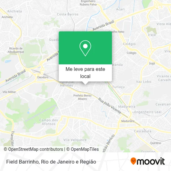 Field Barrinho mapa