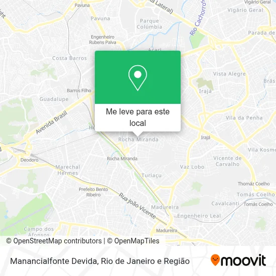 Manancialfonte Devida mapa