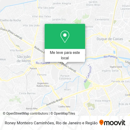 Roney Monteiro Caminhões mapa