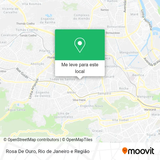 Rosa De Ouro mapa