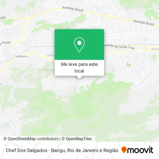 Chef Dos Salgados - Bangu mapa