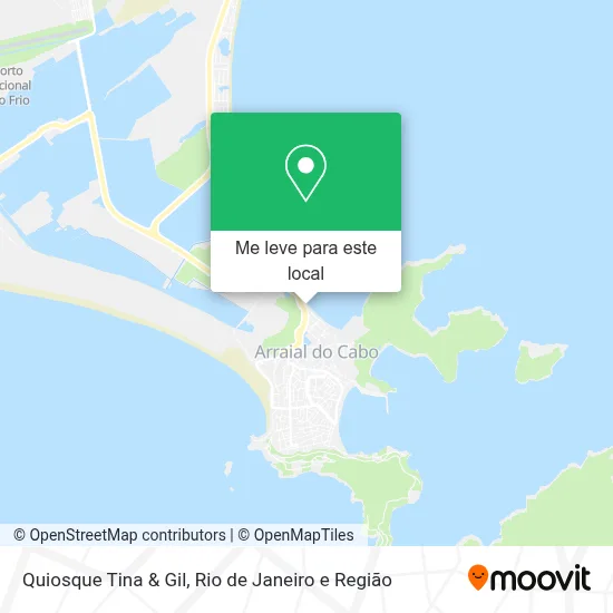 Quiosque Tina & Gil mapa