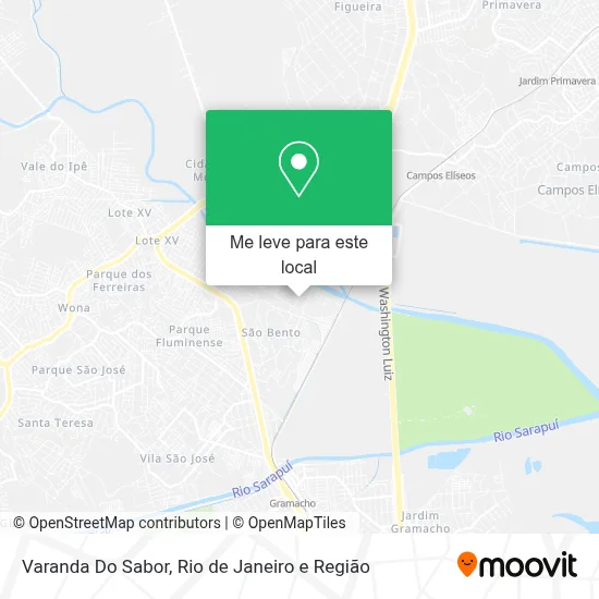 Varanda Do Sabor mapa