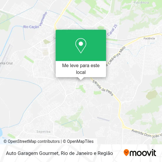 Auto Garagem Gourmet mapa