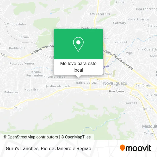 Guru's Lanches mapa