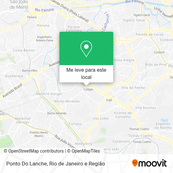 Ponto Do Lanche mapa