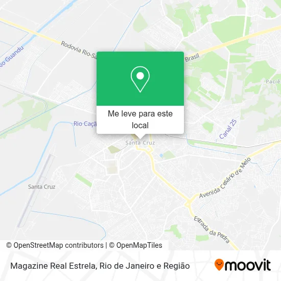 Magazine Real Estrela mapa