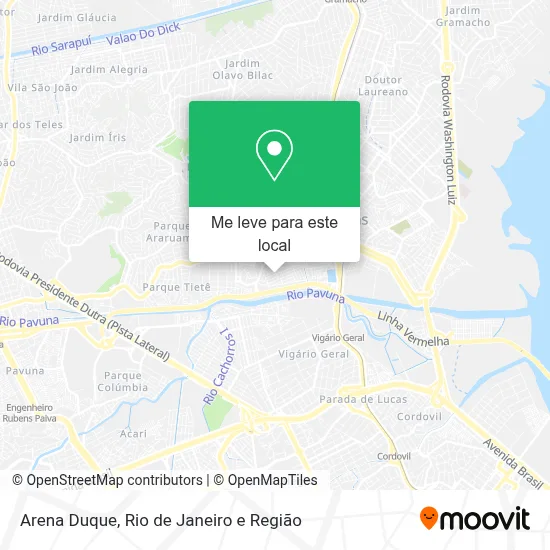 Arena Duque mapa