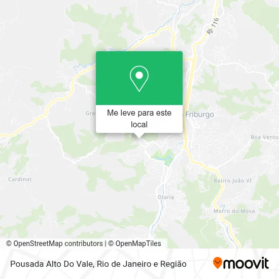 Pousada Alto Do Vale mapa