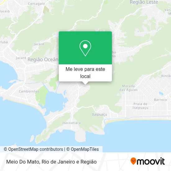 Meio Do Mato mapa