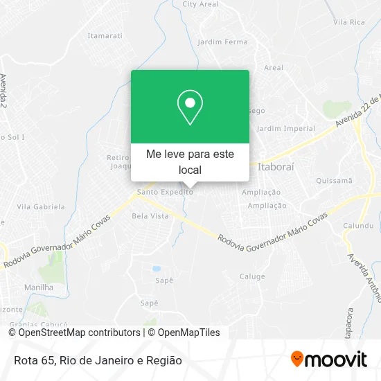 Rota 65 mapa