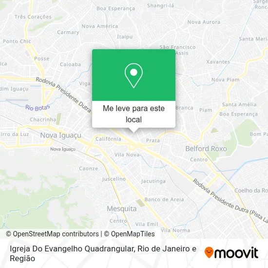 Igreja Do Evangelho Quadrangular mapa