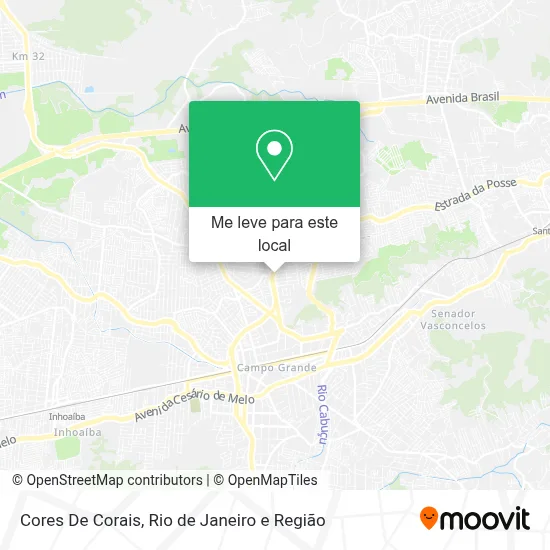 Cores De Corais mapa