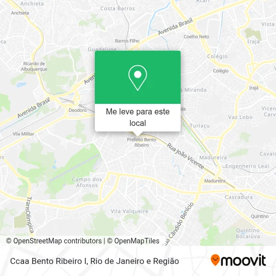 Ccaa Bento Ribeiro I mapa