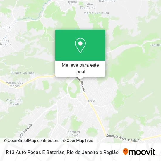 R13 Auto Peças E Baterias mapa