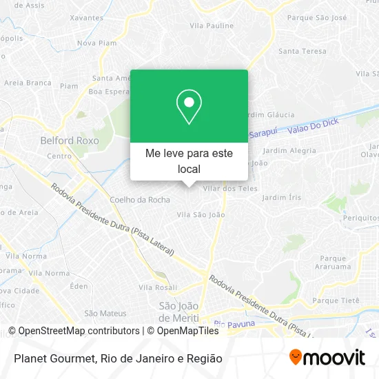 Planet Gourmet mapa